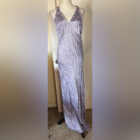 NWT Topshop Lavender Leopard Print Maxi Dress Backless Sun dress summer beach - Picture 6 of 13